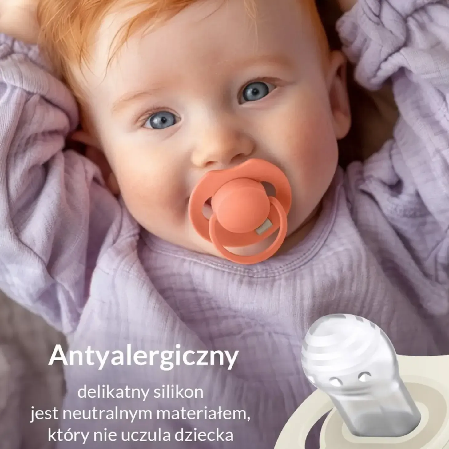 Smoczek silikonowy dynamiczny LOVI Prime, 2szt. - Coconut, Ivory