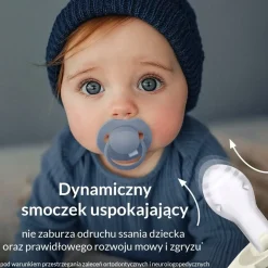 Smoczek silikonowy dynamiczny LOVI Prime, 2szt. - Coconut, Ivory