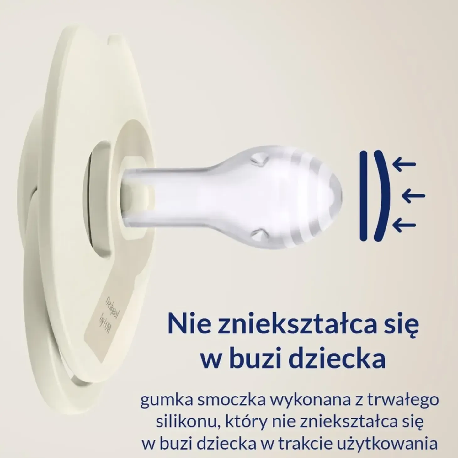 Smoczek silikonowy dynamiczny LOVI Prime, 2szt. - Coconut, Ivory