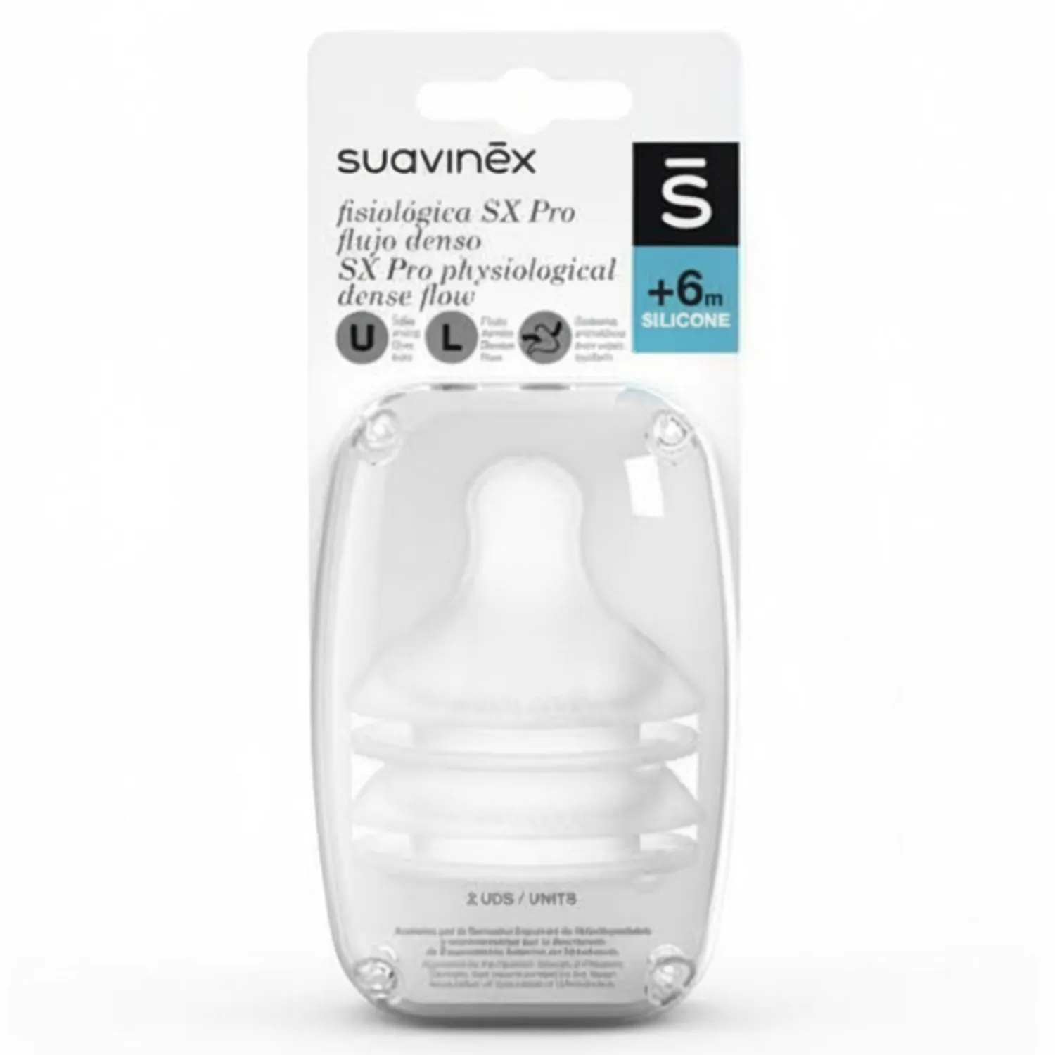 Smoczki Do Butelek|Butelki I Akcesoria | Suavinex Smoczki do butelek SX PRO o szybkim przepływie 6+, 2 szt.
