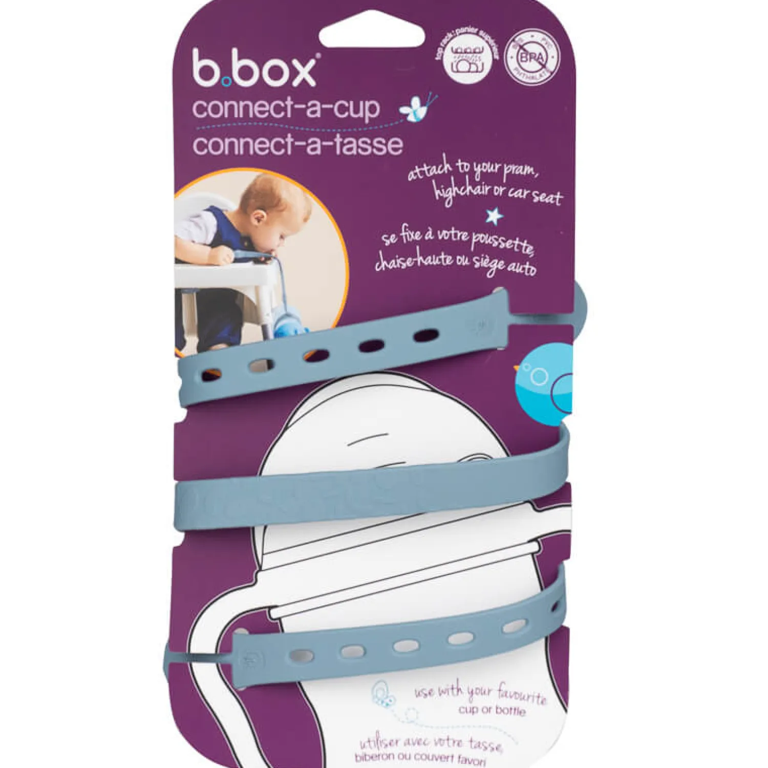 Bidony I Butelki|Bidony I Butelki | b.box Smycz do bidonu, błękitna
