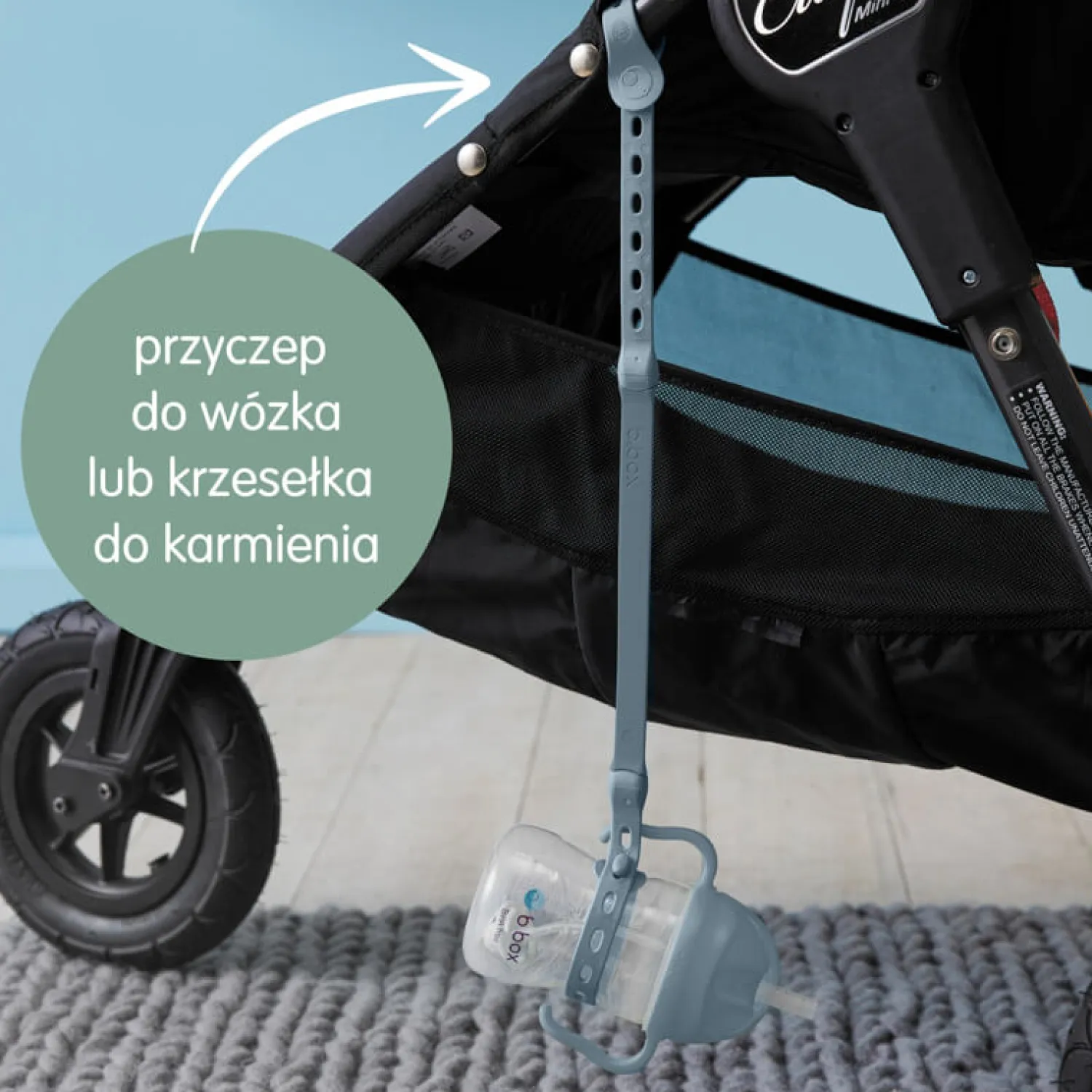 Bidony I Butelki|Bidony I Butelki | b.box Smycz do bidonu, błękitna