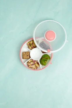 SNACK SPINNER pojemnik na przekąski, Coral Pink