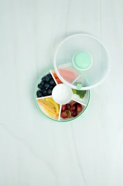 Lunchboxy|Przechowywanie Jedzenia | GOBE SNACK SPINNER pojemnik na przekąski, Mint Green