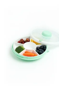 Lunchboxy|Przechowywanie Jedzenia | GOBE SNACK SPINNER pojemnik na przekąski, Mint Green