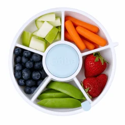 Lunchboxy|Przechowywanie Jedzenia | GOBE SNACK SPINNER pojemnik na przekąski, Macaron Blue