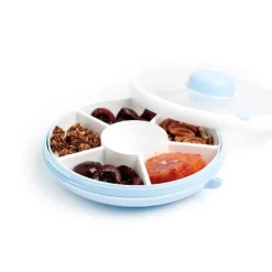 Lunchboxy|Przechowywanie Jedzenia | GOBE SNACK SPINNER pojemnik na przekąski, Macaron Blue