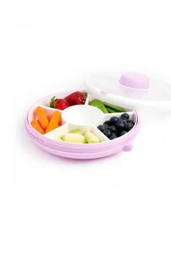 Lunchboxy|Przechowywanie Jedzenia | GOBE SNACK SPINNER pojemnik na przekąski, Taro Purple