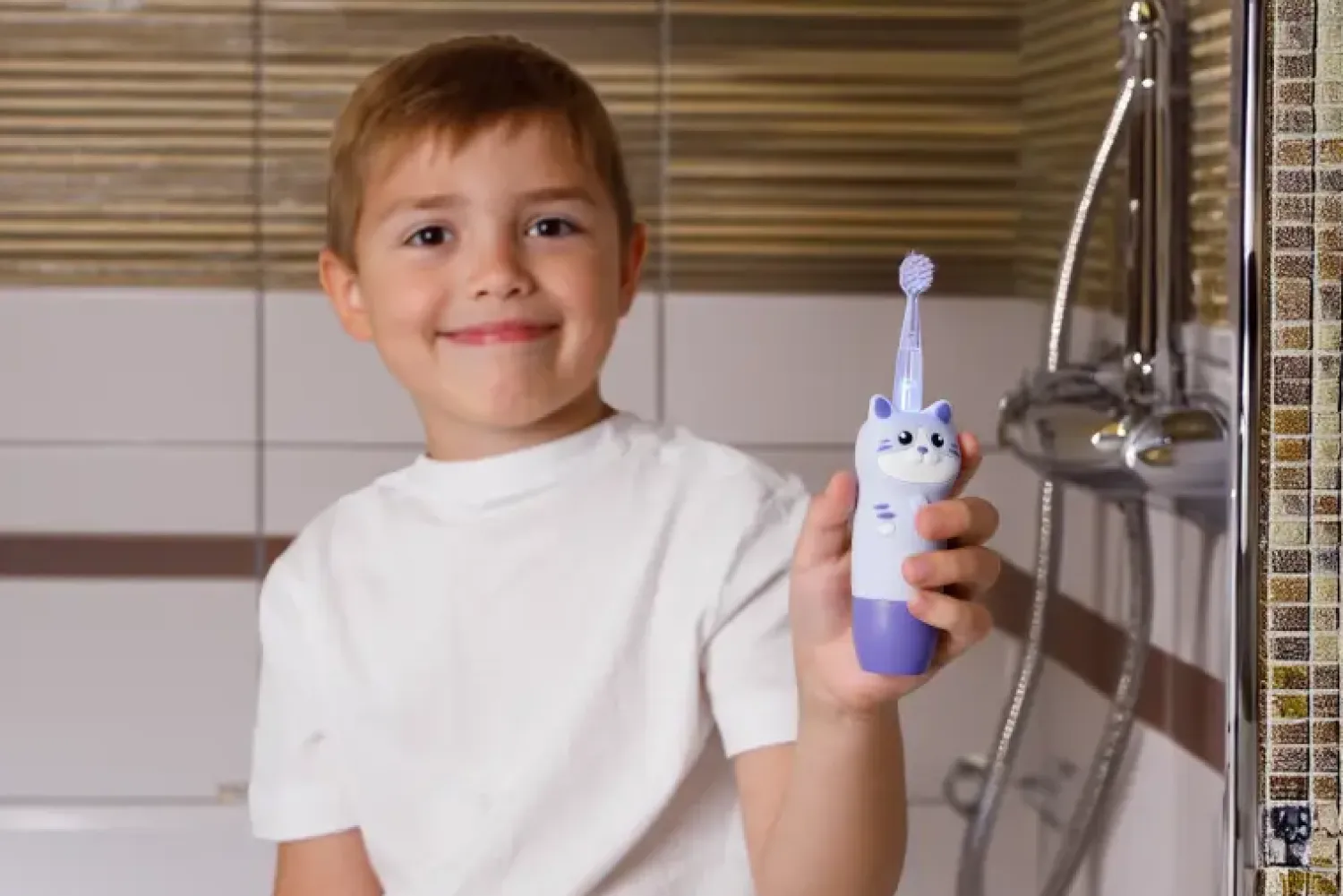 Pielęgnacja Zębów | InnoGIO Soniczna szczoteczka dla dzieci GIOcat Violet