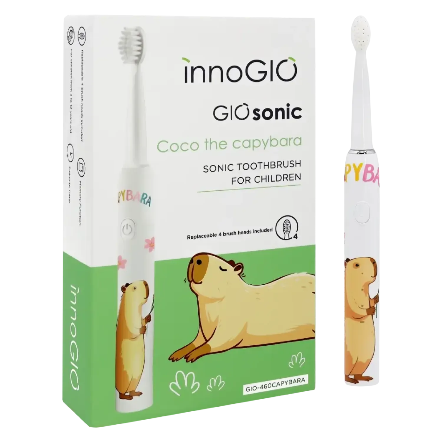 Pielęgnacja Zębów | InnoGIO Soniczna szczoteczka GIOsonic Coco The Capybara