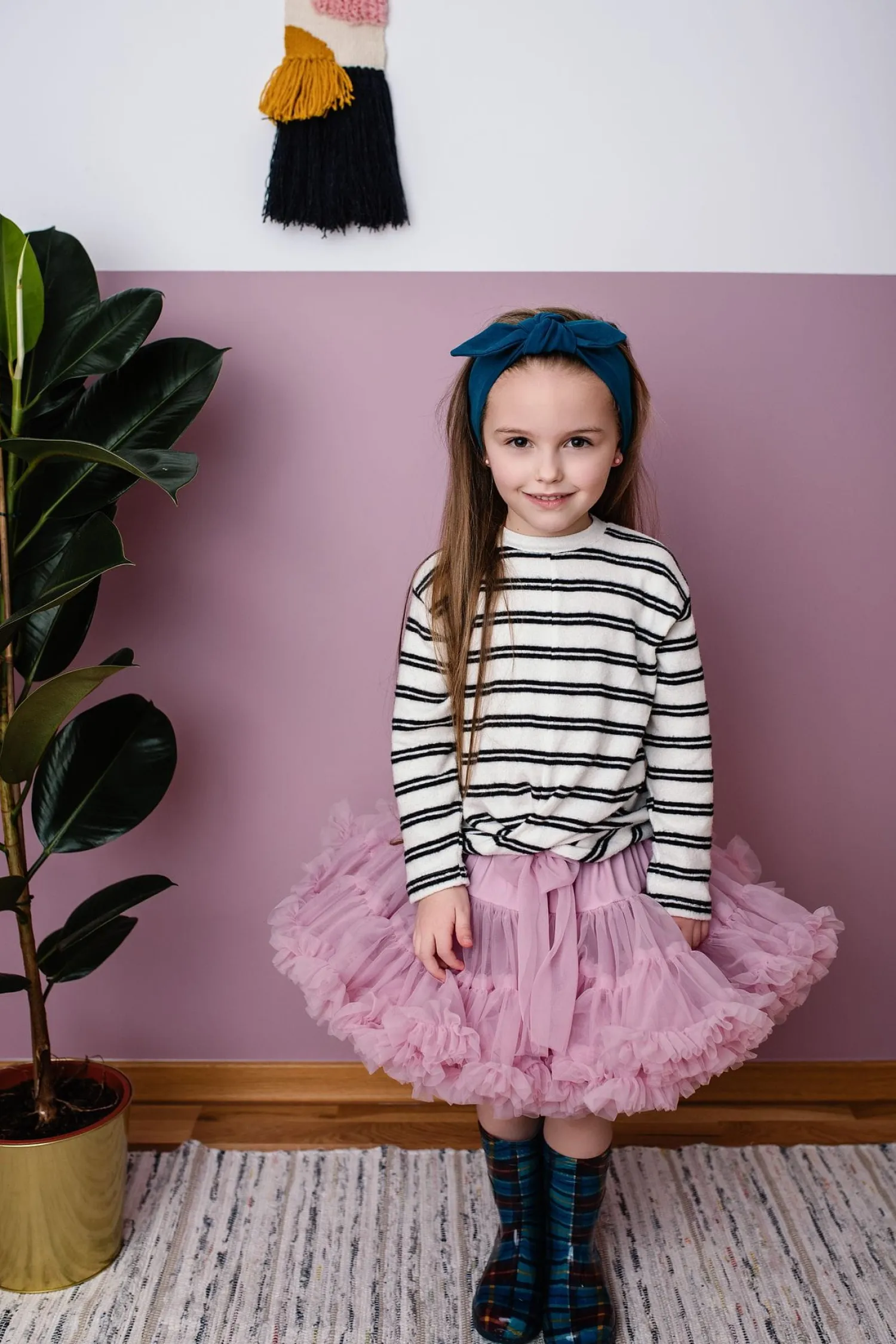 Ubranka Dziecięce | Manufaktura Falbanek Spódnica Pettiskirt - Brudny Róż