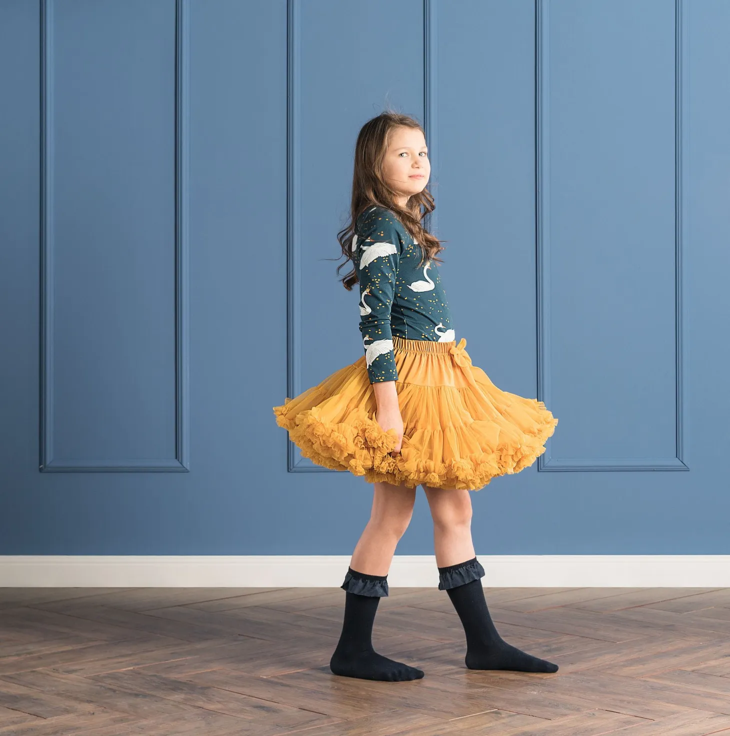 Spódnica Pettiskirt - Musztarda