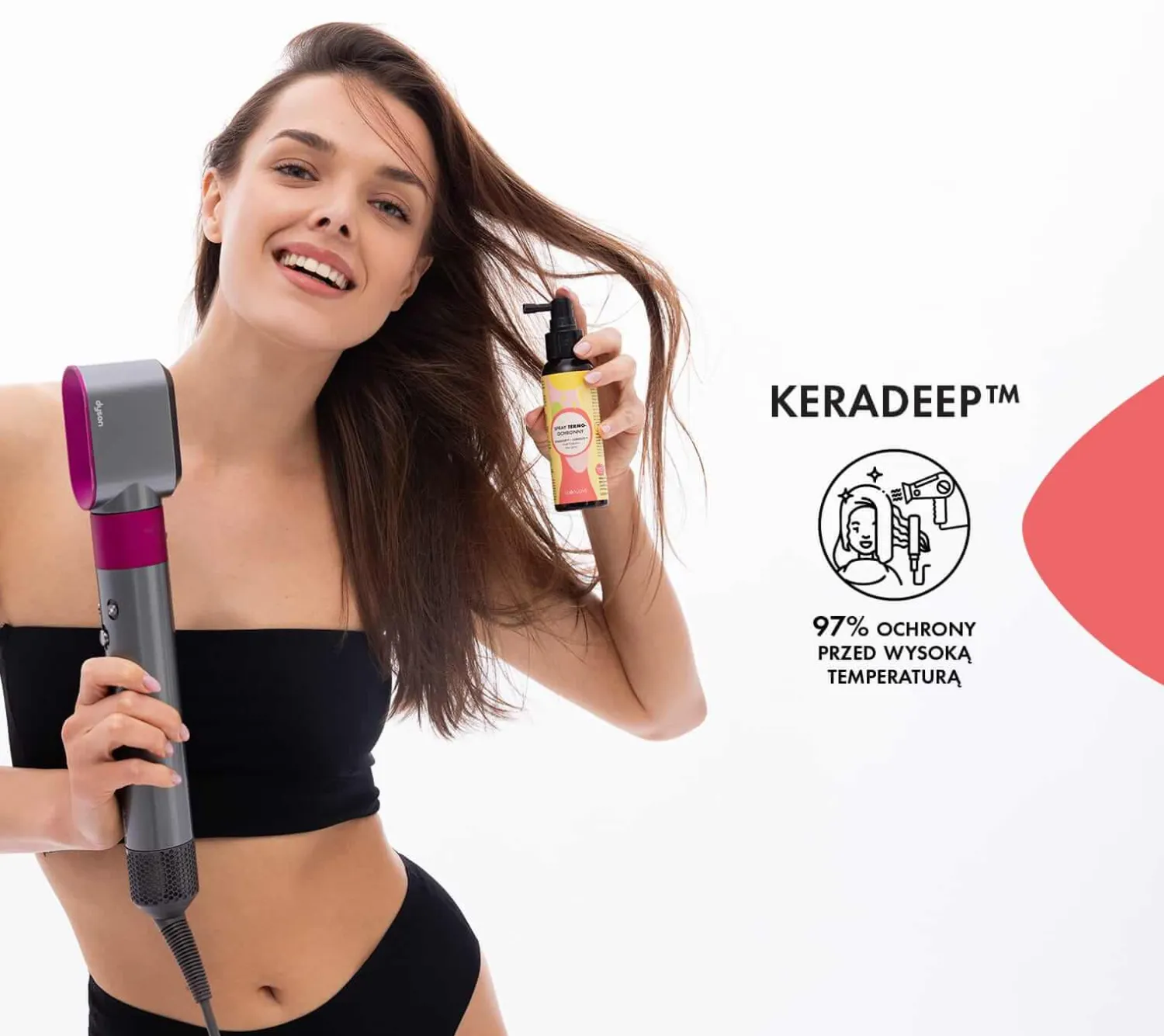 Naturalne Kosmetyki Dla Mam | Lullalove Spray termoochronny do włosów KERADEEP™ + KERARICE™, 100 ml