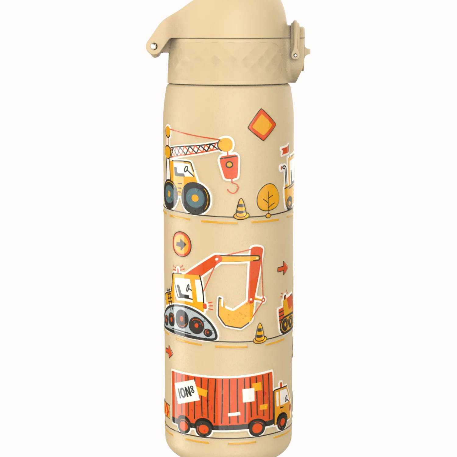 Bidony I Butelki|Bidony I Butelki | ION8 Stalowa butelka Single Wall - Construction Machines, 600ml