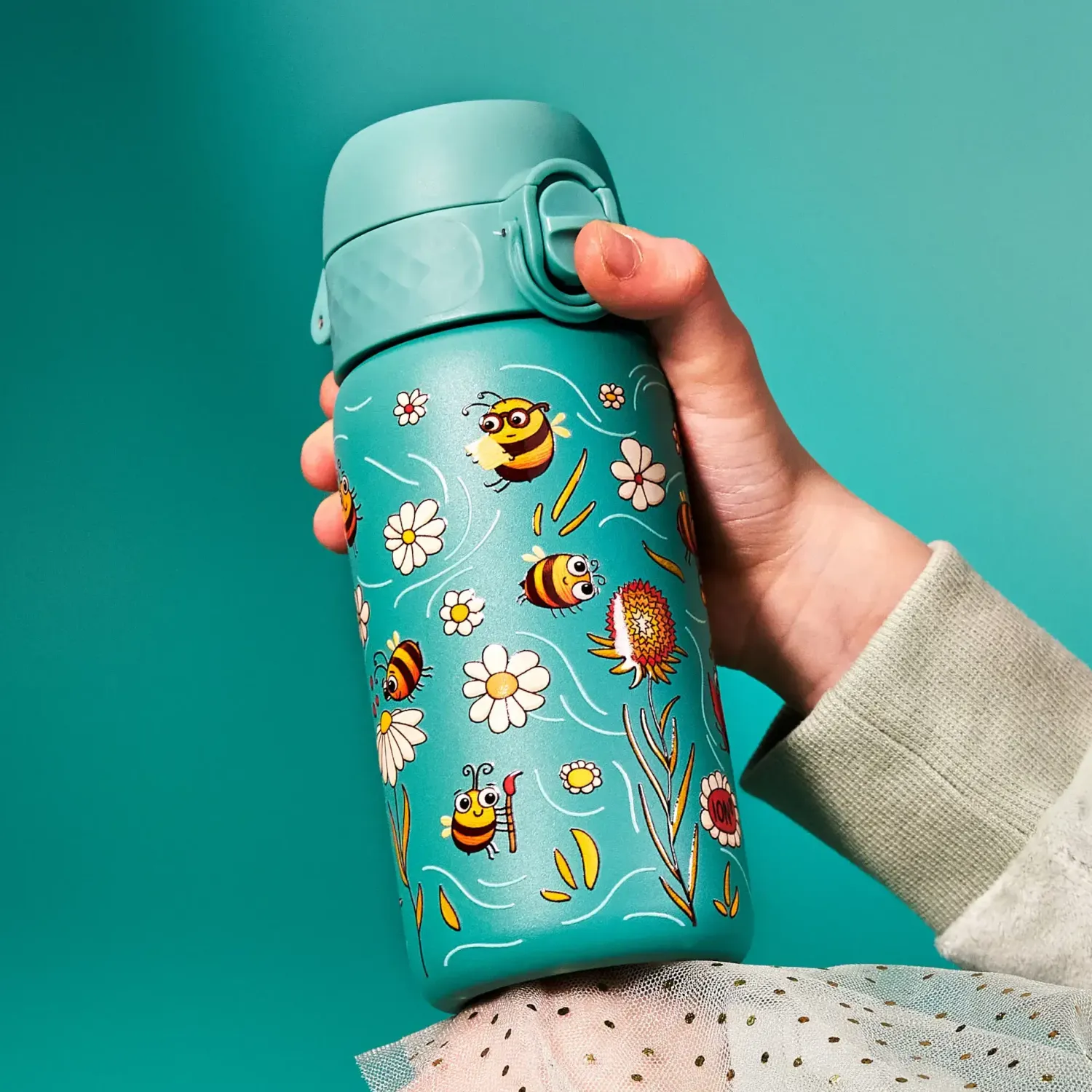 Bidony I Butelki|Bidony I Butelki | ION8 Stalowy bidon 320ml - Bees