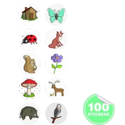 Idealne W Podróży|Naklejki | Apli Kids Stempel z naklejkami - Las