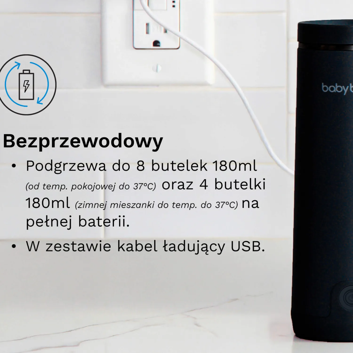 Ułatwiacze Życia|Akcesoria Do Butelek | Baby Brezza Superszybki przenośny podgrzewacz BRZ0179