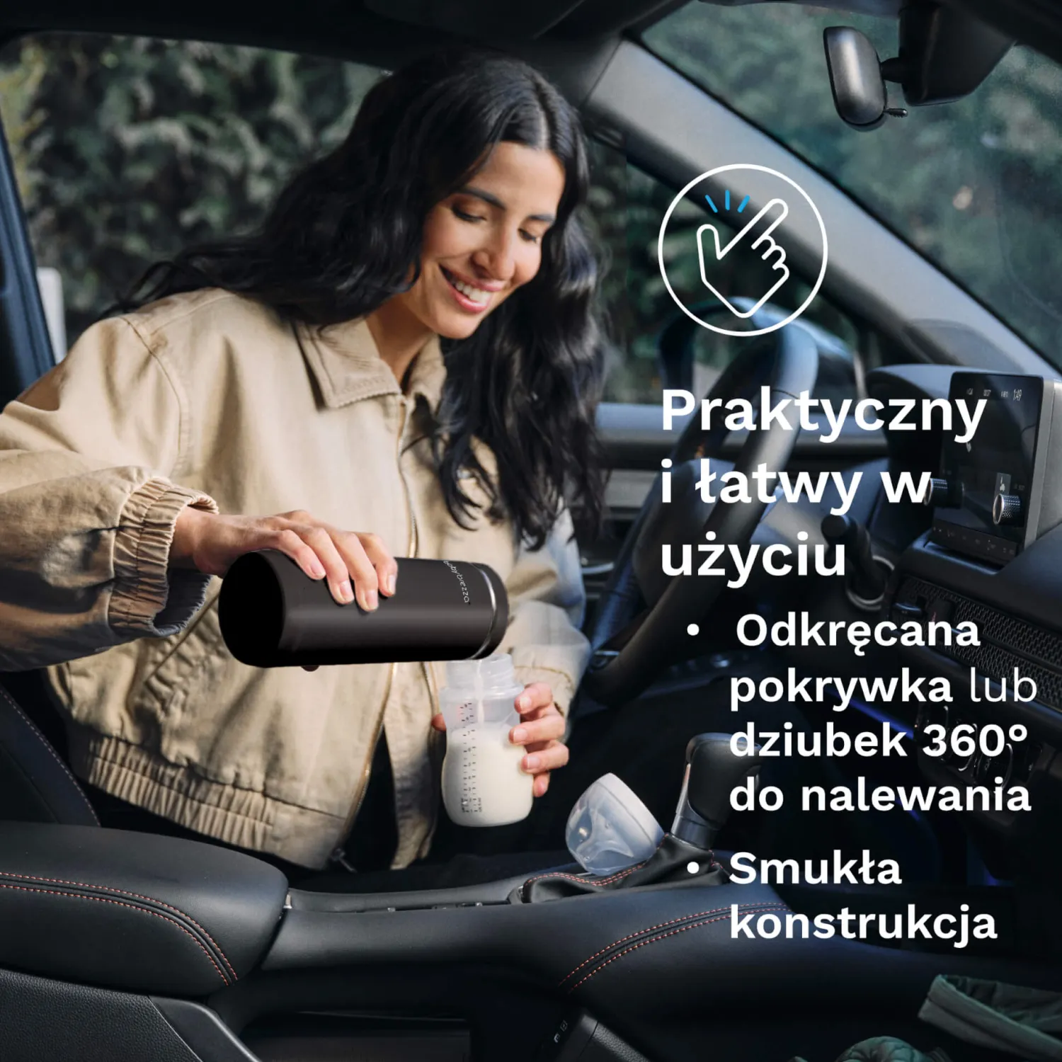 Ułatwiacze Życia|Akcesoria Do Butelek | Baby Brezza Superszybki przenośny podgrzewacz BRZ0179
