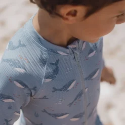 Stroje Kąpielowe|Stroje Kąpielowe | Little Dutch Swimsuit z długim rękawem Ocean Splash UPF40+
