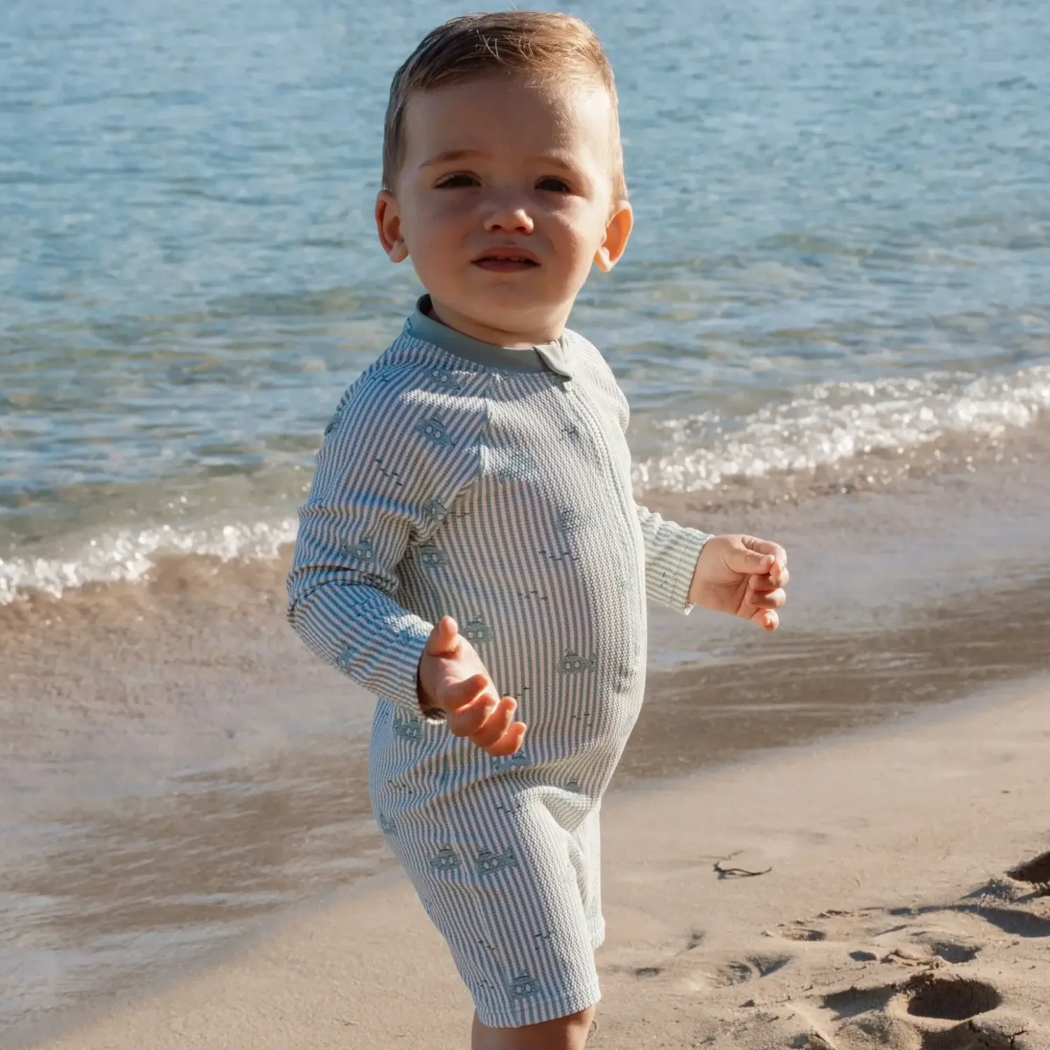 Stroje Kąpielowe|Stroje Kąpielowe | Little Dutch Swimsuit z długim rękawem Ocean Adventure UPF40+