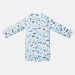 Stroje Kąpielowe|Stroje Kąpielowe | Little Dutch Swimsuit z długim rękawem Ocean Sea Life