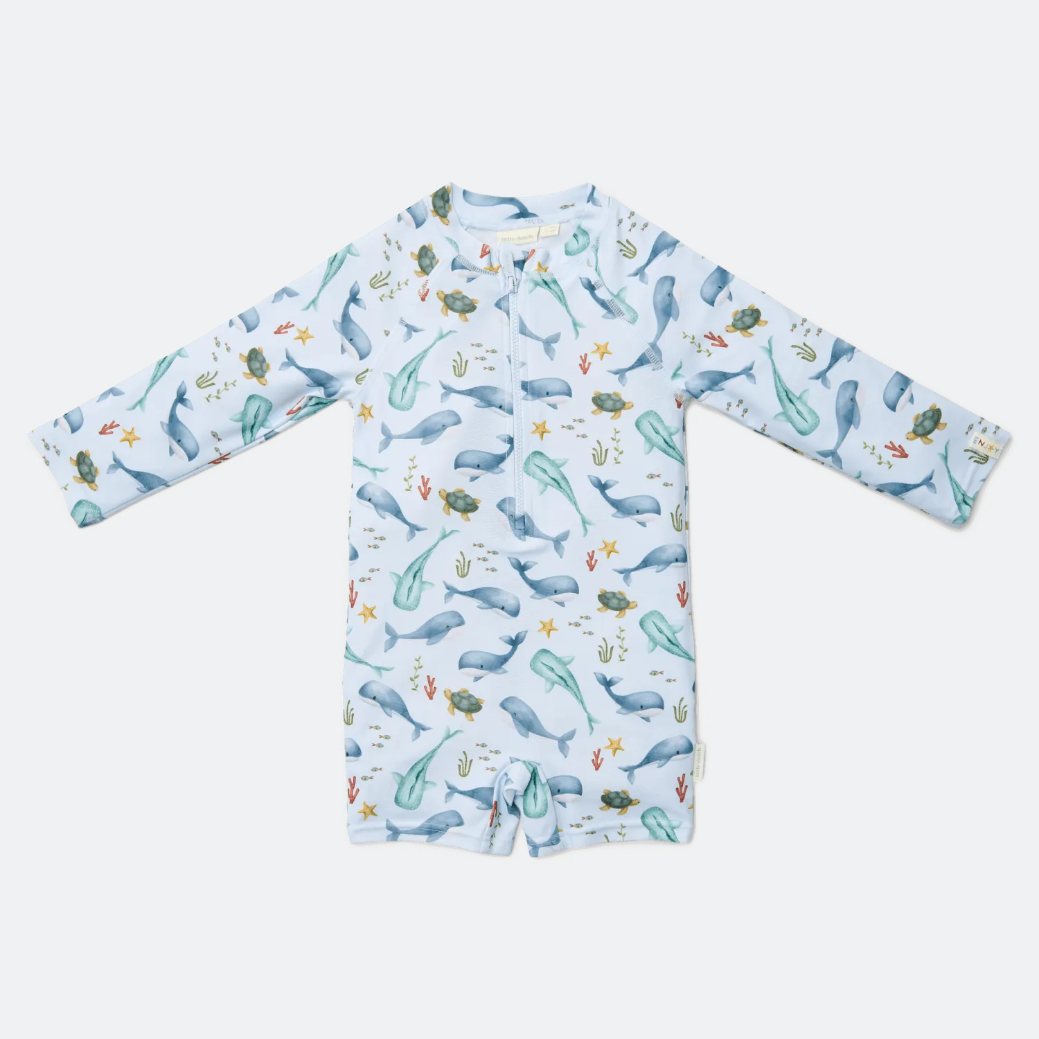 Stroje Kąpielowe|Stroje Kąpielowe | Little Dutch Swimsuit z długim rękawem Ocean Sea Life
