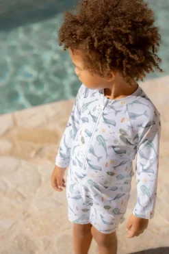 Stroje Kąpielowe|Stroje Kąpielowe | Little Dutch Swimsuit z długim rękawem Ocean Sea Life