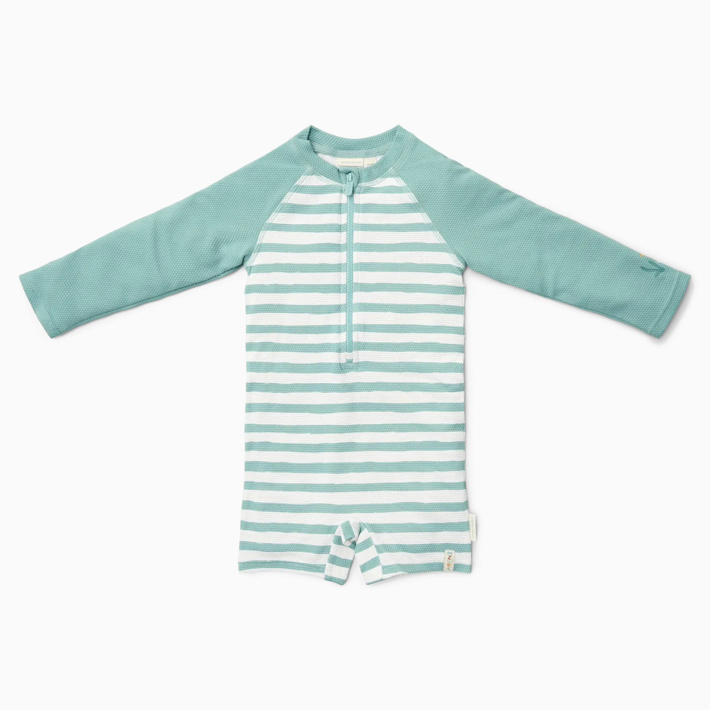 Swimsuit z długim rękawem Stripes Surf Blue