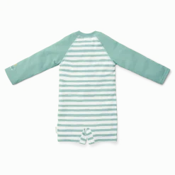 Swimsuit z długim rękawem Stripes Surf Blue