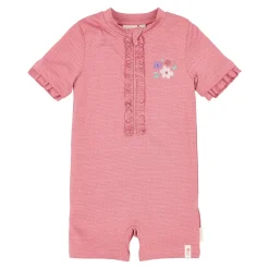 Stroje Kąpielowe|Stroje Kąpielowe | Little Dutch Swimsuit z krótkim rękawem Dreamy Pink Sparkle