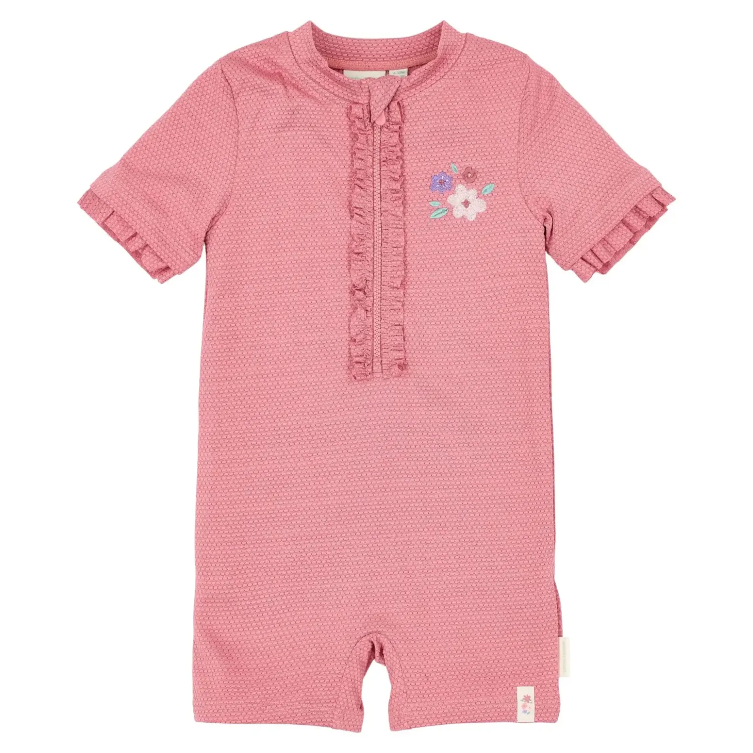 Stroje Kąpielowe|Stroje Kąpielowe | Little Dutch Swimsuit z krótkim rękawem Dreamy Pink Sparkle