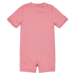 Stroje Kąpielowe|Stroje Kąpielowe | Little Dutch Swimsuit z krótkim rękawem Dreamy Pink Sparkle