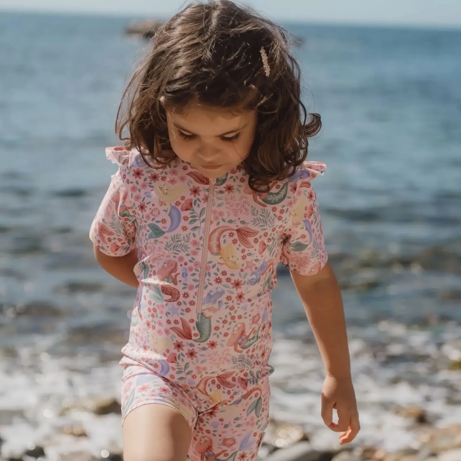 Stroje Kąpielowe|Stroje Kąpielowe | Little Dutch Swimsuit z krótkim rękawem Dreamy Mermaid