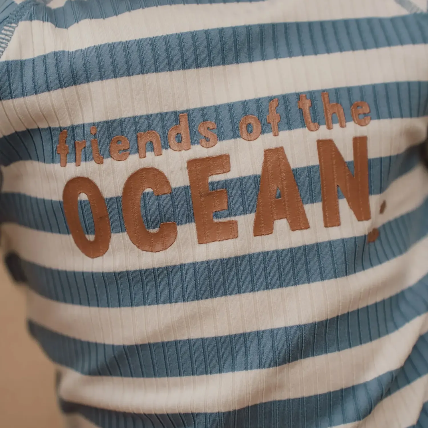 Stroje Kąpielowe|Stroje Kąpielowe | Little Dutch Swimsuit z krótkim rękawem Ocean Blue Stripes