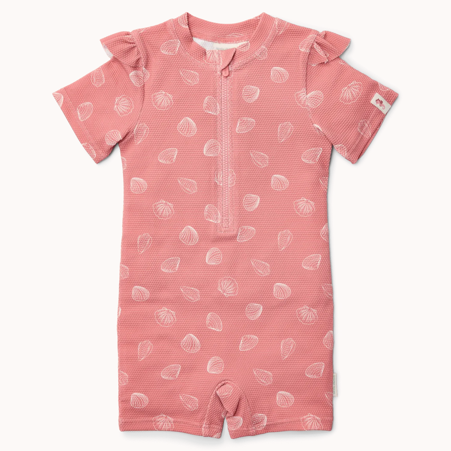 Stroje Kąpielowe|Stroje Kąpielowe | Little Dutch Swimsuit z krótkim rękawem Ocean Treasures Pink