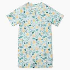 Stroje Kąpielowe|Stroje Kąpielowe | Little Dutch Swimsuit z krótkim rękawem Seashells