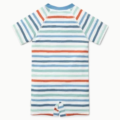 Swimsuit z krótkim rękawem Stripes