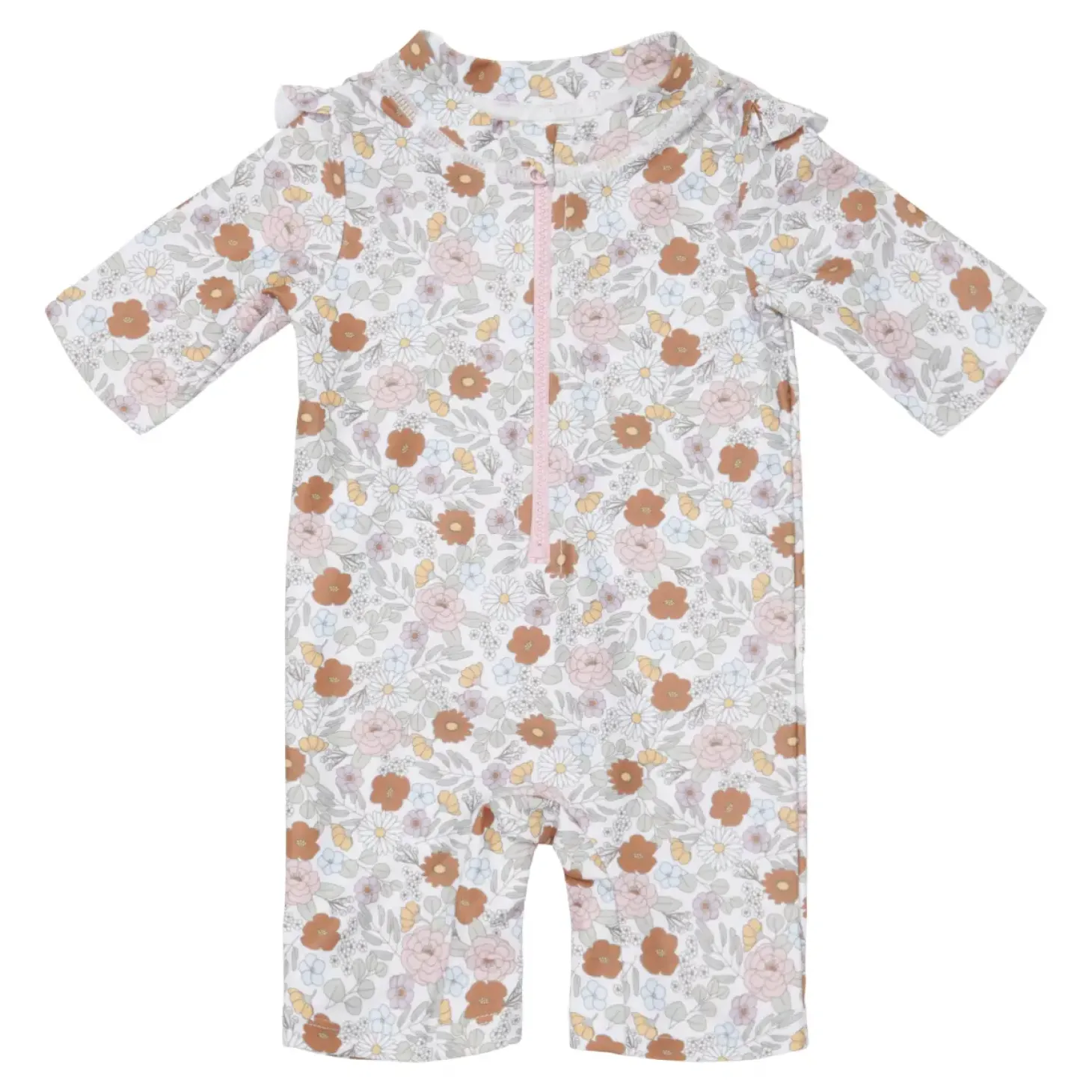 Swimsuit z rękawami Vintage Little Flowers