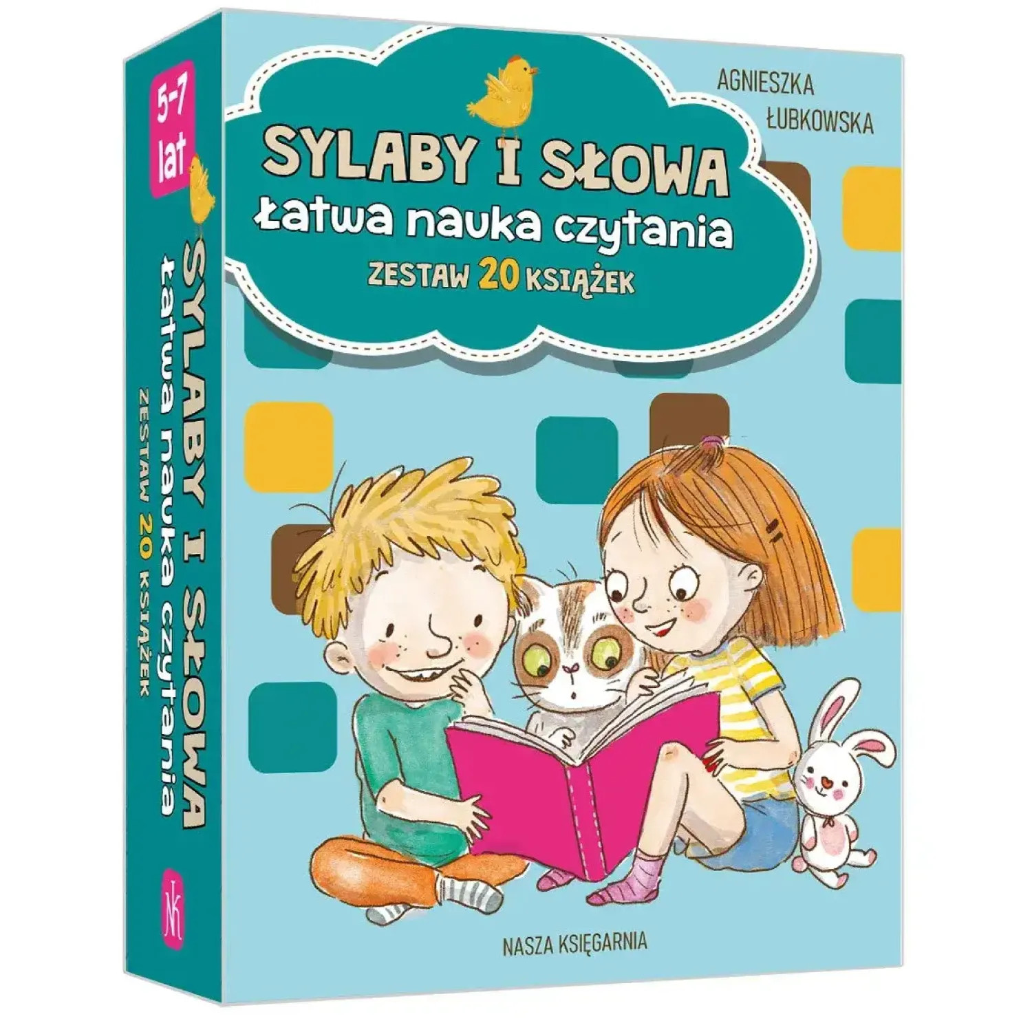 5-8 Lat | Wydawnictwo Nasza Księgarnia Sylaby i słowa. Łatwa nauka czytania - zestaw 20 książek