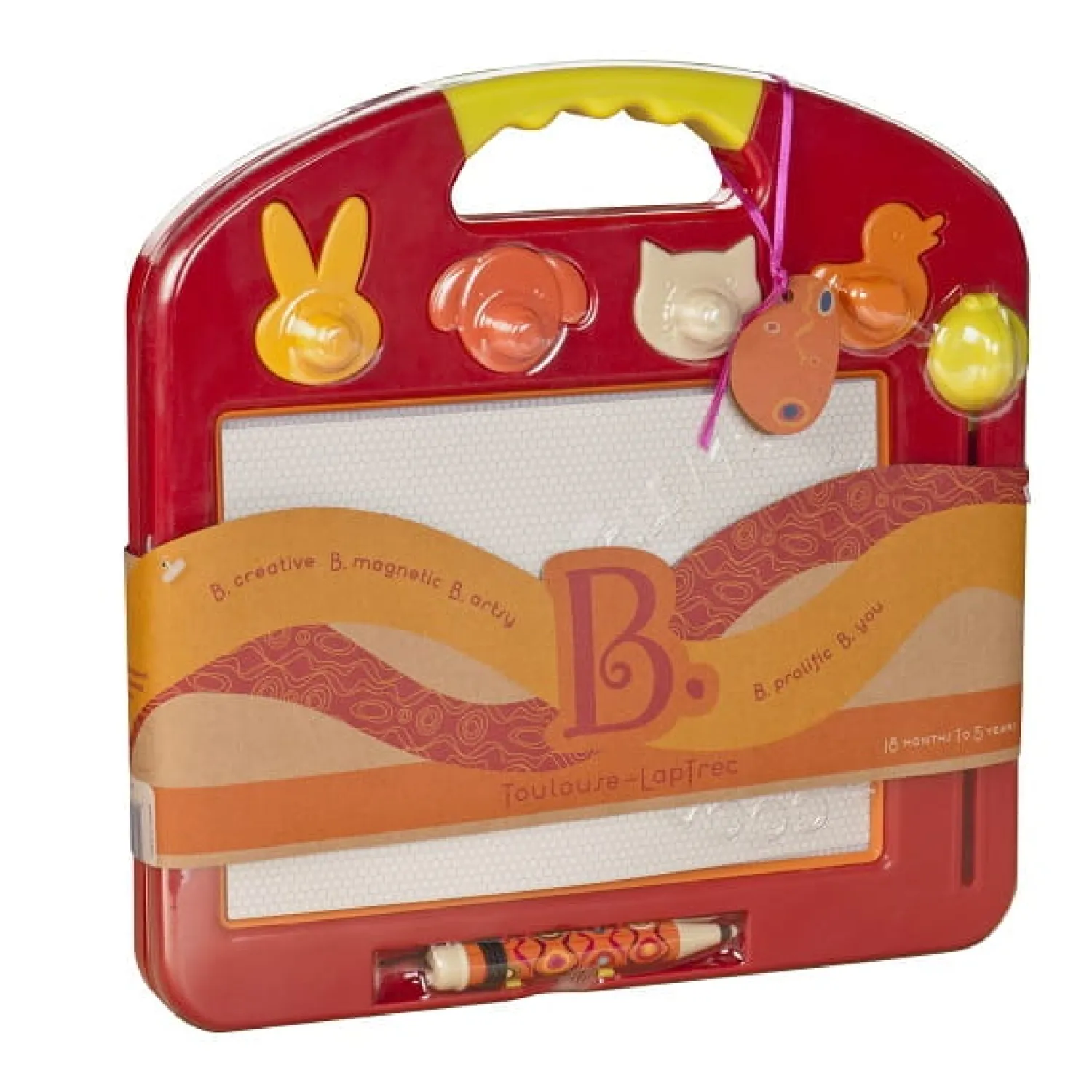 Idealne W Podróży|3 Lata + | B.Toys Szkicownik magnetyczny - znikopis