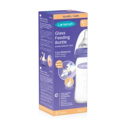 Szklana butelka 160 ml ze smoczkiem Natural Wave®