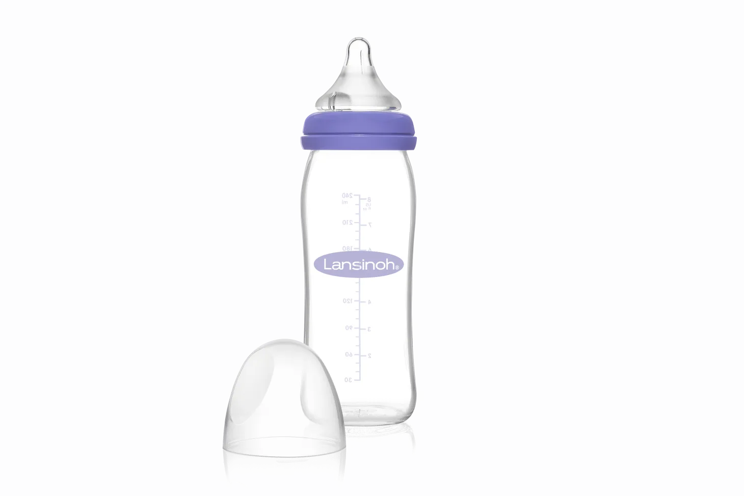 Szklana butelka 240 ml ze smoczkiem Natural Wave®