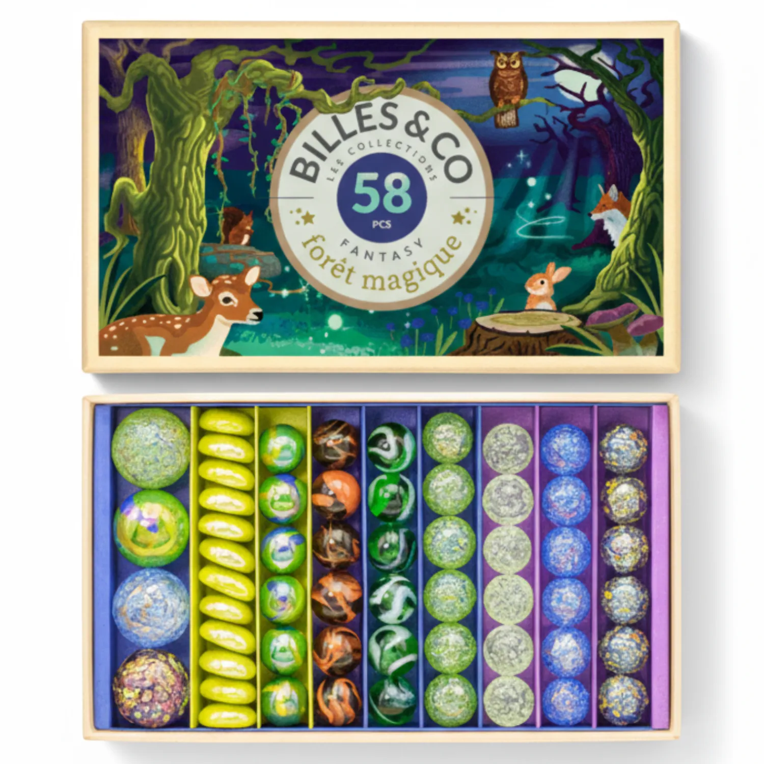 8 Lat+|6 Lat+ | Billes & Co Szklane kulki MAGICZNY LAS
