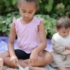 Metoda Blw|Naczynia Dla Dzieci | Mushie Sztućce dla dzieci, łyżka i widelec - Powder Blue