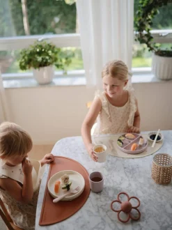 Metoda Blw|Naczynia Dla Dzieci | Mushie Sztućce dla dzieci, łyżka i widelec - Blush