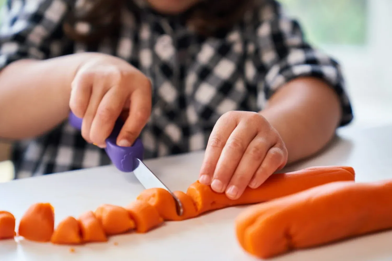 Metoda Blw|Naczynia Dla Dzieci | Nanas Manners Sztućce kształtujące chwyt 3-9 lat, ETAP 3 - purple