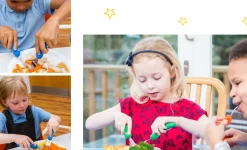 Metoda Blw|Naczynia Dla Dzieci | Nanas Manners Sztućce kształtujące chwyt 3-9 lat, ETAP 3 - green