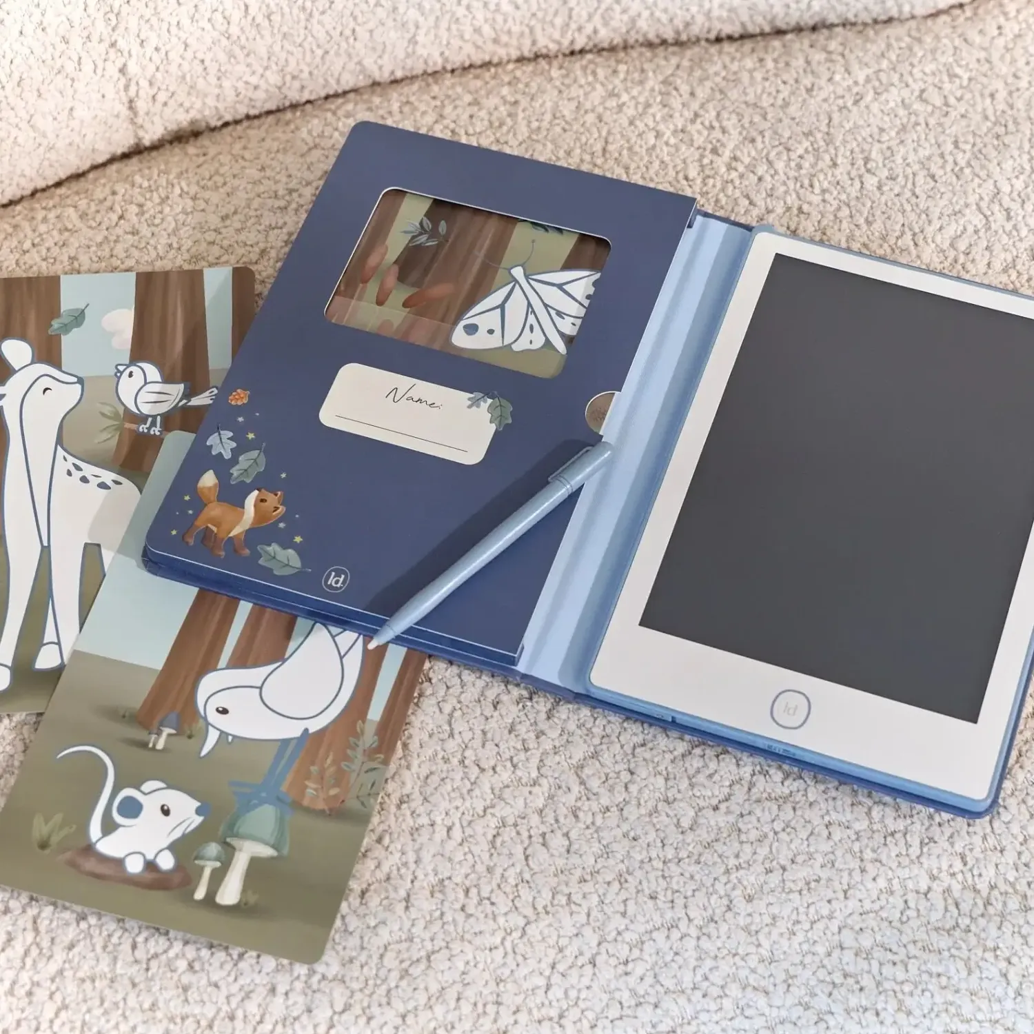Idealne W Podróży|6 Lat+ | Little Dutch Tablet do rysowania - niebieski