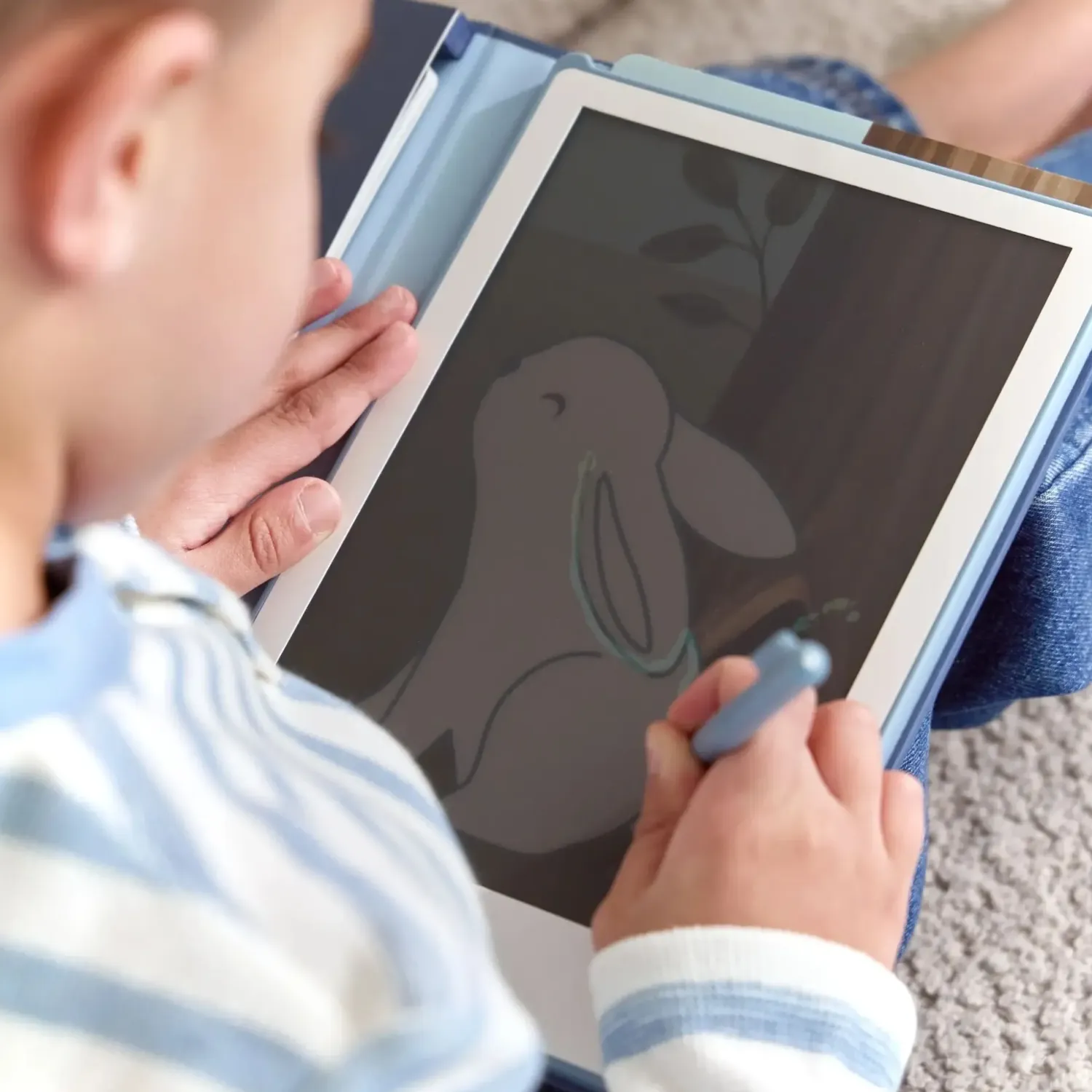 Idealne W Podróży|6 Lat+ | Little Dutch Tablet do rysowania - niebieski