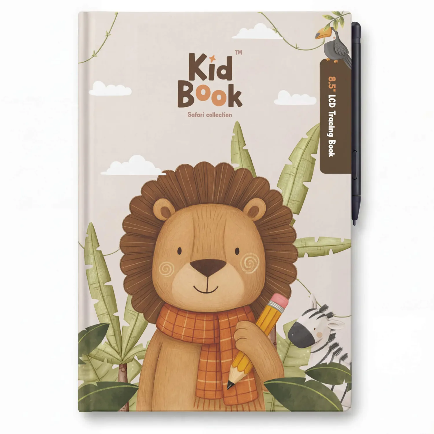 Idealne W Podróży|6 Lat+ | Kidinex Tablet graficzny KidBook - Safari